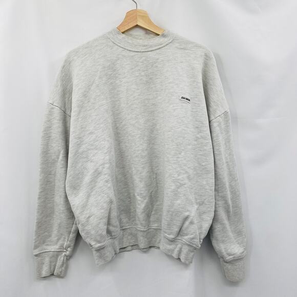 Joah Brown light heather grey crewneck sweatshirt - Picture 2 of 6